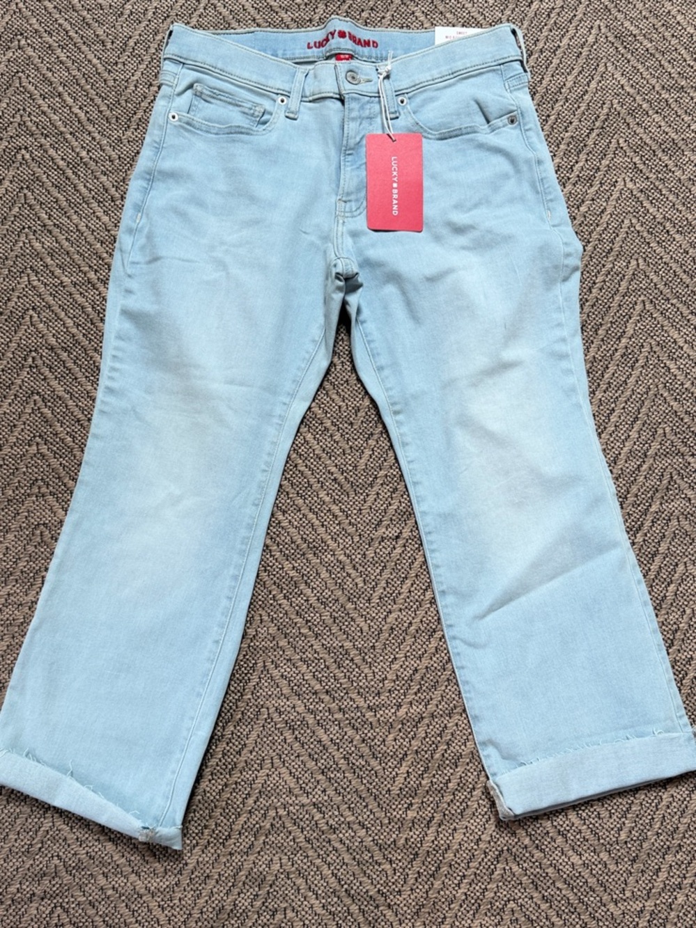 Lucky Brand Pale Blue Cropped Bootcut Jeans